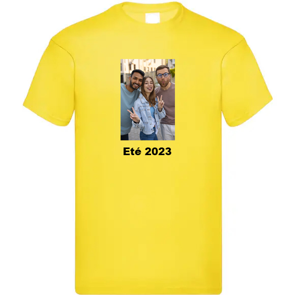 T-shirt mixte personnalisé