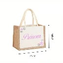 Sac en toile jute fin d'année