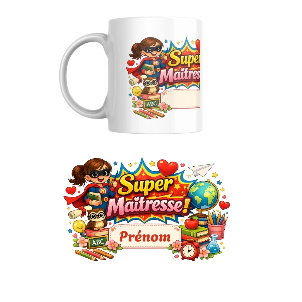 Mug fin d'année Prénom